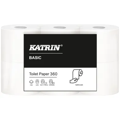 Toalettpapper Basic 360 2-lagers 6-pack