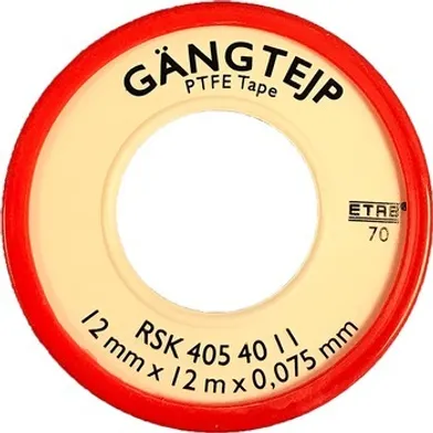 Gängtejp 12 mm, 12 m