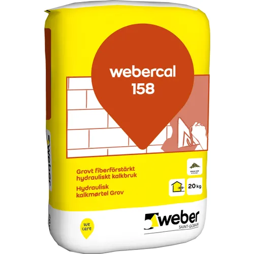 Kalkbruk 158 Hydrauliskt Grov 25 kg