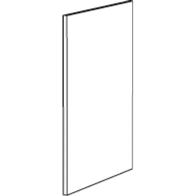 Dekorsida väggskåp, S-höjd Vitmålad 05