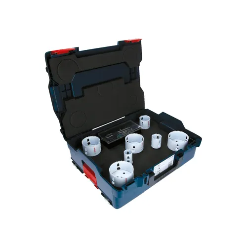 Hålsåg-/Centrumborrset Trä/Metall 13-delar 16-86 mm, L-BOXX