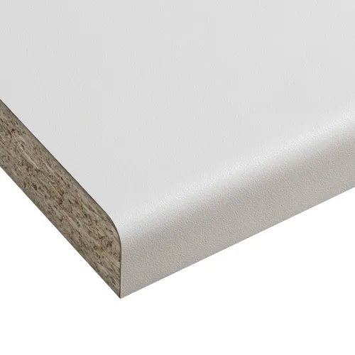 Bänkskiva Easy m. olistade kanter Vit, 3020x610x30 mm