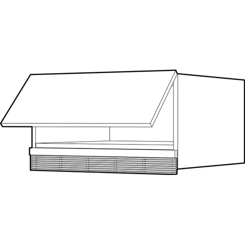 Överskåp f. kyl/frys, Vit 05 496 mm