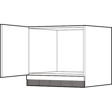 Överskåp f. kyl/frys, Vit 05 256 mm