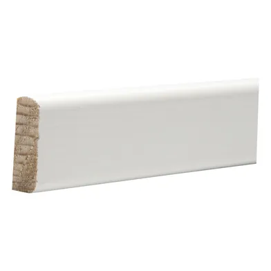 Foglist vitmålad furu 8x43 mm, 4400 mm