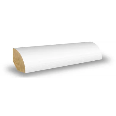 Kvartstav vitmålad furu 12x12 mm, 4400 mm