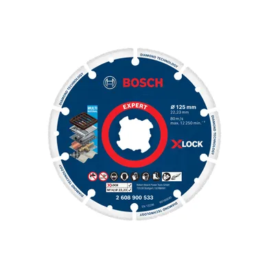 Diamantkapskiva X-Lock Metall 125 mm