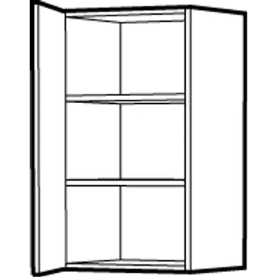 Väggskåp K-höjd, 300 mm