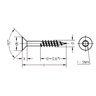 Träskruv SPAX, C1 - Ø3,5 mm, Kullrig 3,5x20 mm, 1000 st/frp