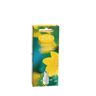 Smältproppar Tröga 25 A, DII, Gul, 5-pack