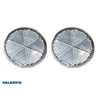 Rund reflex självhäftande Vit, Ø 60 mm, 2-pack