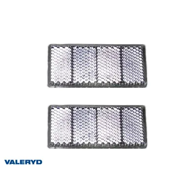 Rektangulär reflex självhäftande Vit, 69x31,5 mm, 2-pack