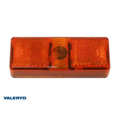 Sidomarkeringslykta m. reflex Gul, 110x41x28 mm
