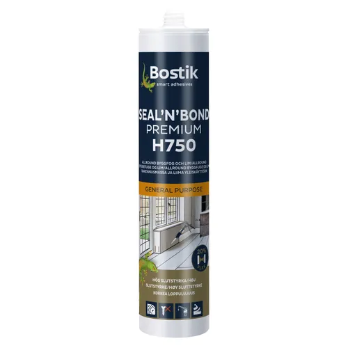 H750 Seal N' Bond Premium 290 ml, Grå