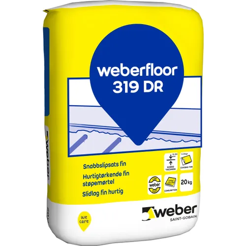 Snabbslipssats Floor 319 Fin 20 kg