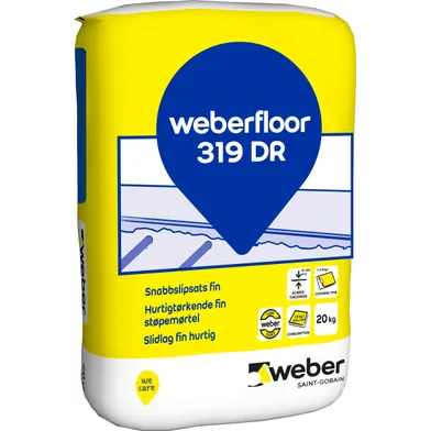 Snabbslipssats Floor 319 Fin 20 kg
