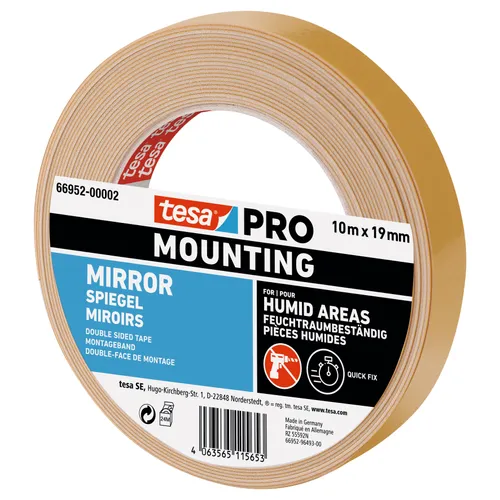 Monteringstejp Spegel 19 mm, 10 m