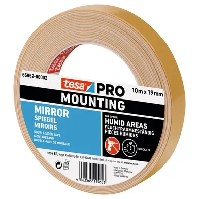 Monteringstejp Spegel 19 mm, 10 m