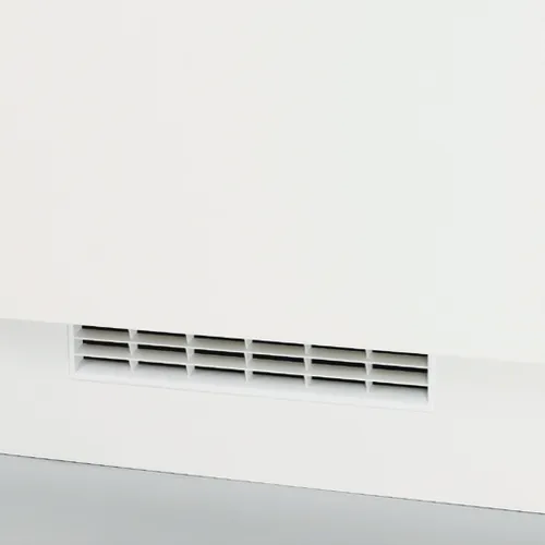 Ventilgaller Vit metall