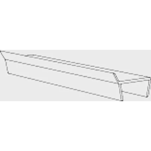 Sockeltätning Transparent 2420x6x25 mm