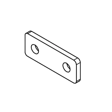 Monteringsbleck, 2-håls, FZB