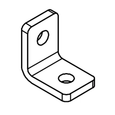 Monteringsvinkel 2-hål, FZB