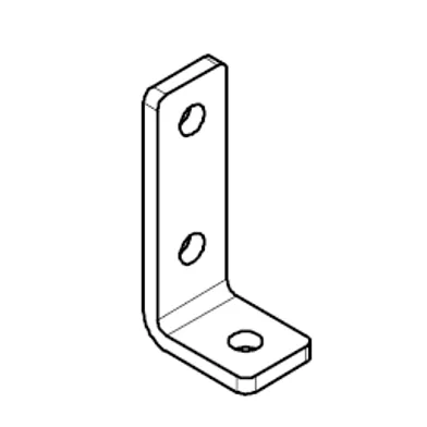 Monteringsvinkel 3-hål, FZB