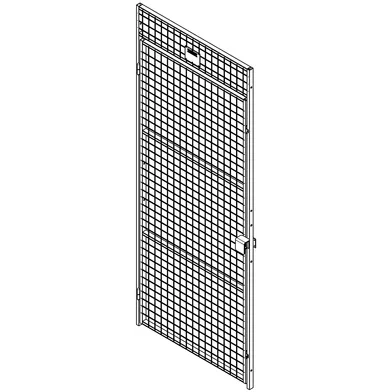 Dörrsektion Medium UX450 900x2200mm, Vänster, Grå RAL7037