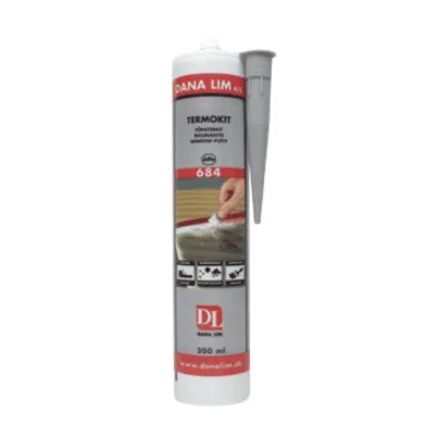 Termokitt Ljusgrå, 375 ml burk