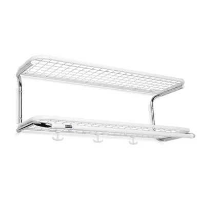 Hatthylla L=1200 mm Vit/Krom