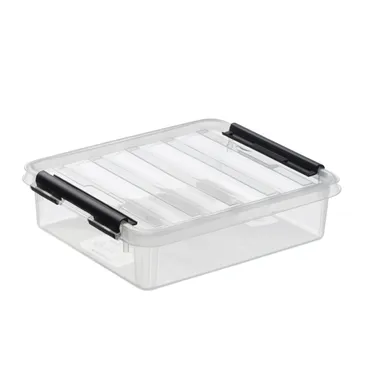 Förvaringsbox Classic m. lock 1 l, Transparent