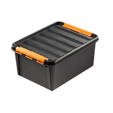 SmartStore™ Förvaringsbox Pro med lock, svart 14 l