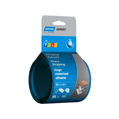 Sliprullar med kardborre, 93 mm k40, 5 m