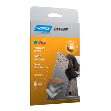 Slipark för multislipmaskiner 102x152 mm, k180, 5-pack