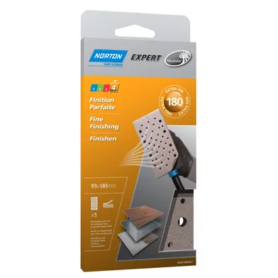 Slipark multi-air för oscillerande maskiner 93x185 mm, k180, 5-pack