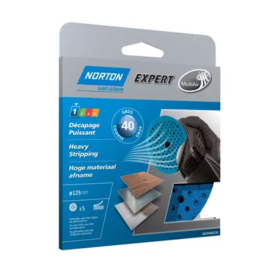 Sliprondell multi-air ø 125 mm, k40, 5-pack