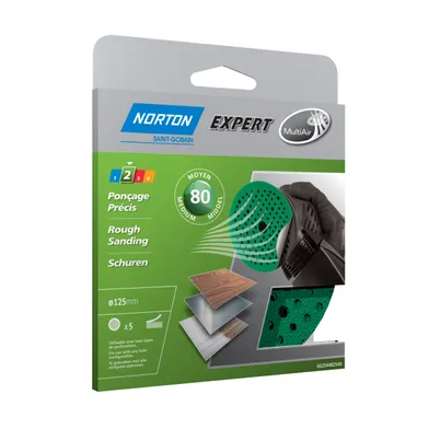 Sliprondell multi-air ø 125 mm, k80, 5-pack