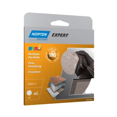 Sliprondell utan hål ø 125 mm, k180, 5-pack