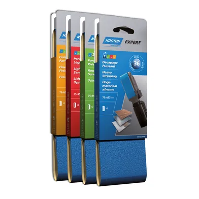 Slipband 75x457 mm, k80, 2-pack