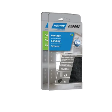 Slippapper refill 93x230 mm k120, f. gips, 5-pack