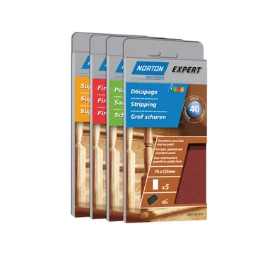 Slippapper refill 93x230 mm k80, f trä, 5-pack