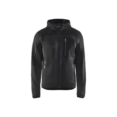 Stickad jacka, Antracitgrå Strl. L