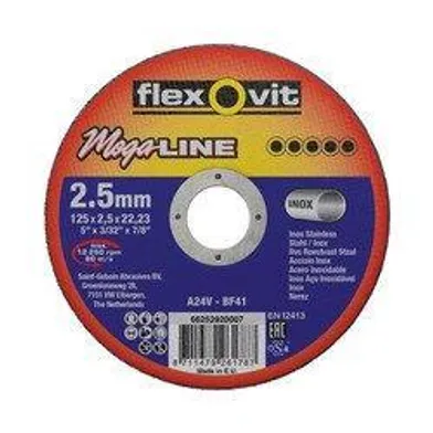 Kapskiva BF41 Mega-Line INOX 125x2,5x22,23 mm