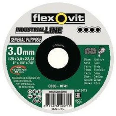 Kapskiva BF41 Industrial-Line Universell 125x3,0x22,23 mm