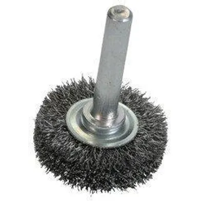 Cirkulärborste m. spindel Ø 80x20 mm, spindel Ø 6 mm