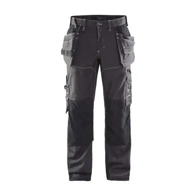 Hantverksbyxa Canvas X1900, Mörkgrå/Svart Strl. D92