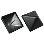 Stolphatt Pyramid 78x78 mm, svartmålad