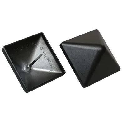 Stolphatt Pyramid 78x78 mm, svartmålad