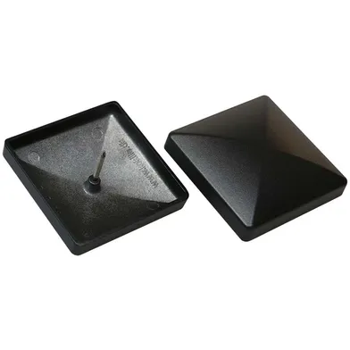 Stolphatt Cap 102x102 mm, svartmålad