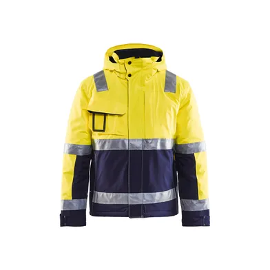 Vinterjacka varsel gul/marinblå Strl XXL